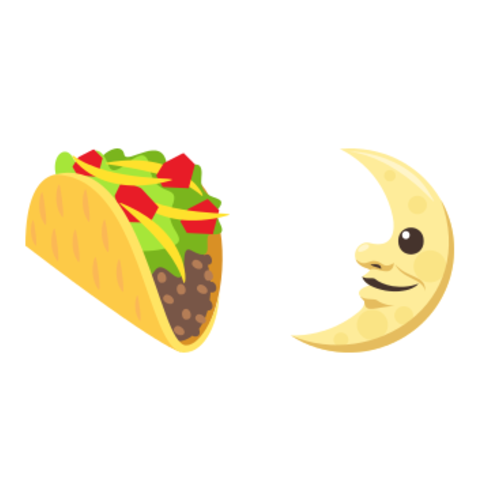 🌮🌛 Emoji Domain EmojiOne rendering